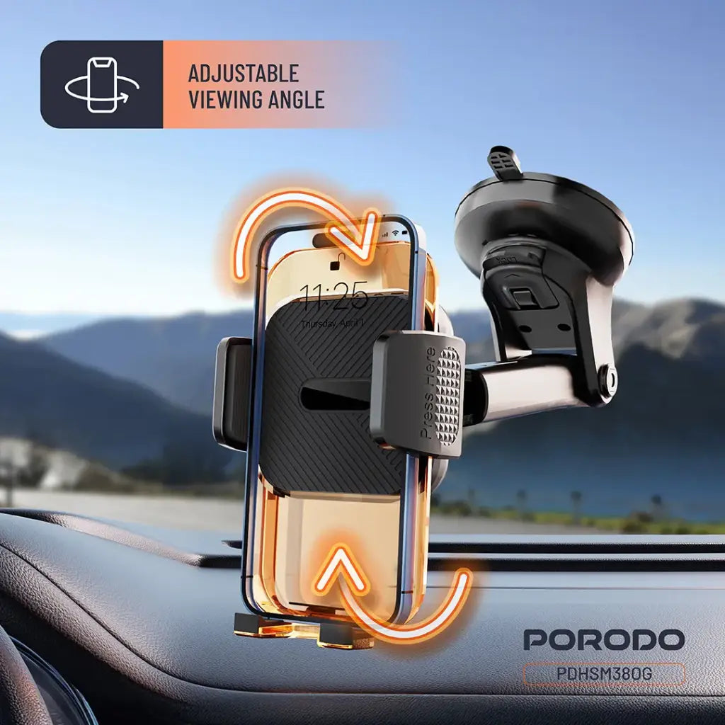 PDHSM38OG | طقم حامل هاتف متعدد الوظائف 3 في 1 من بورودو | برتقالي