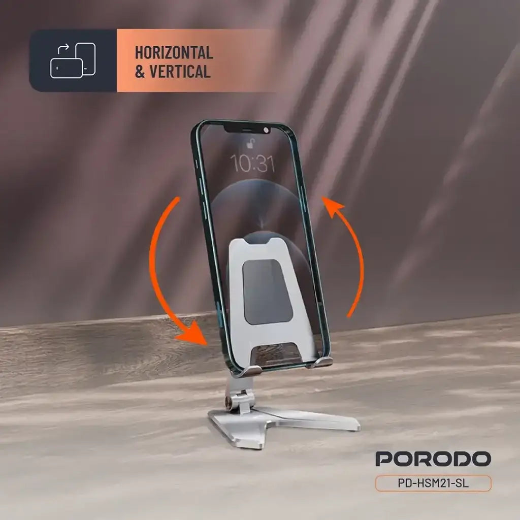 Porodo Aluminum Alloy Mobile Stand (PD-HSM21-SL) - GulfStore.com