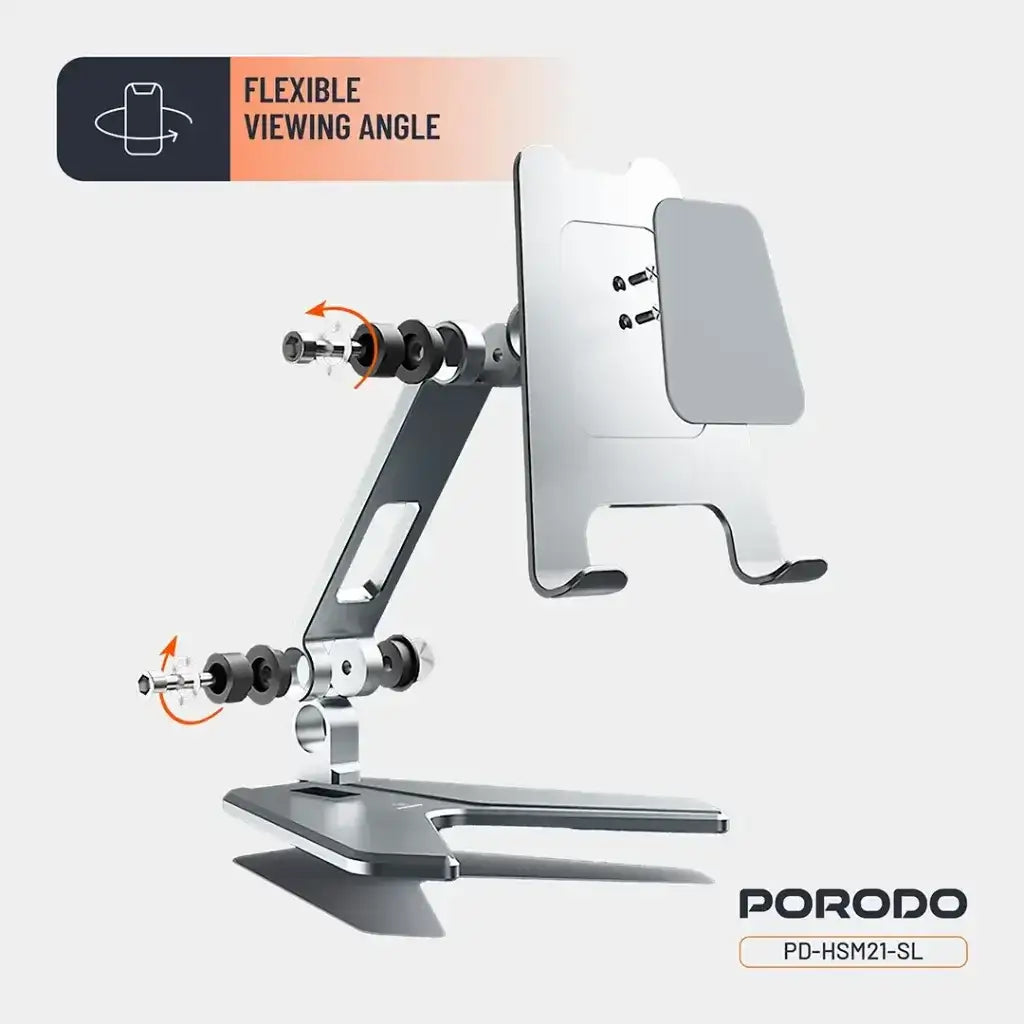 Porodo Aluminum Alloy Mobile Stand (PD-HSM21-SL) - GulfStore.com