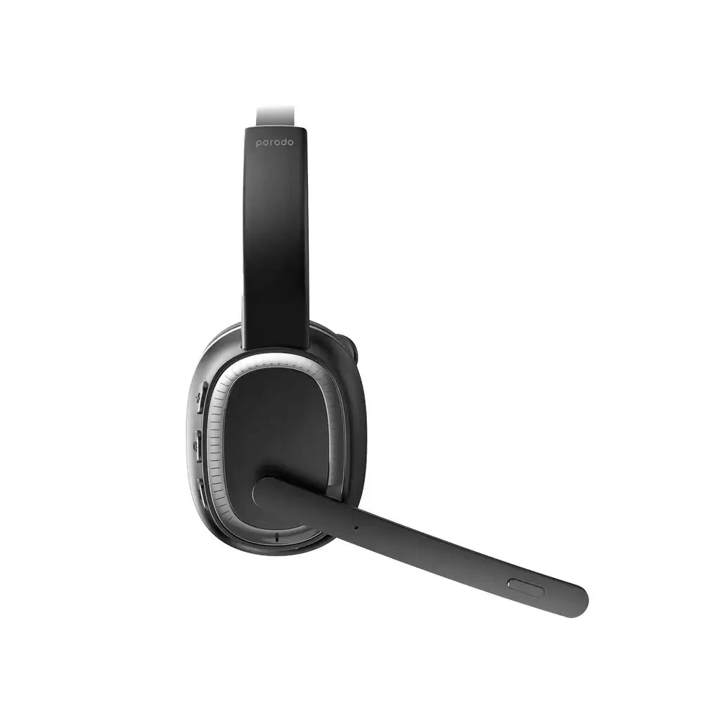 PD-MHDMP-BK , Porodo ENC Wireless Work Headphone- Black - GulfStore.com