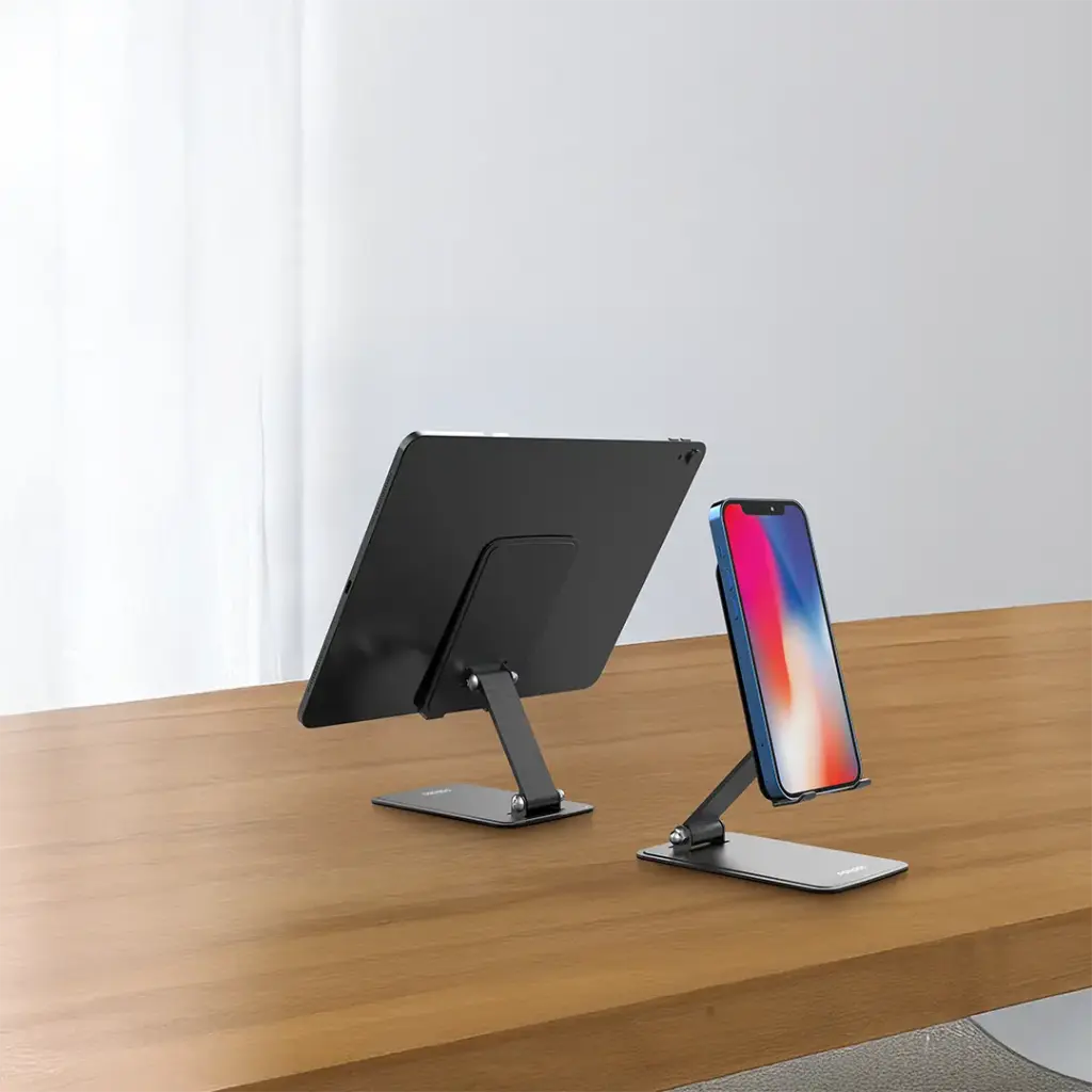 PDCCT15GY| Porodo Flodable Desktop Stand With Anti-Slip Base | Grey