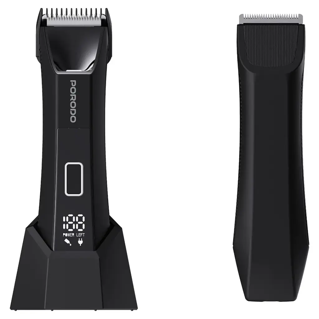 PDLFST8126BK | Porodo Lifestyle Ceramic Blade Grooming Trimmer With Digital Display | Black