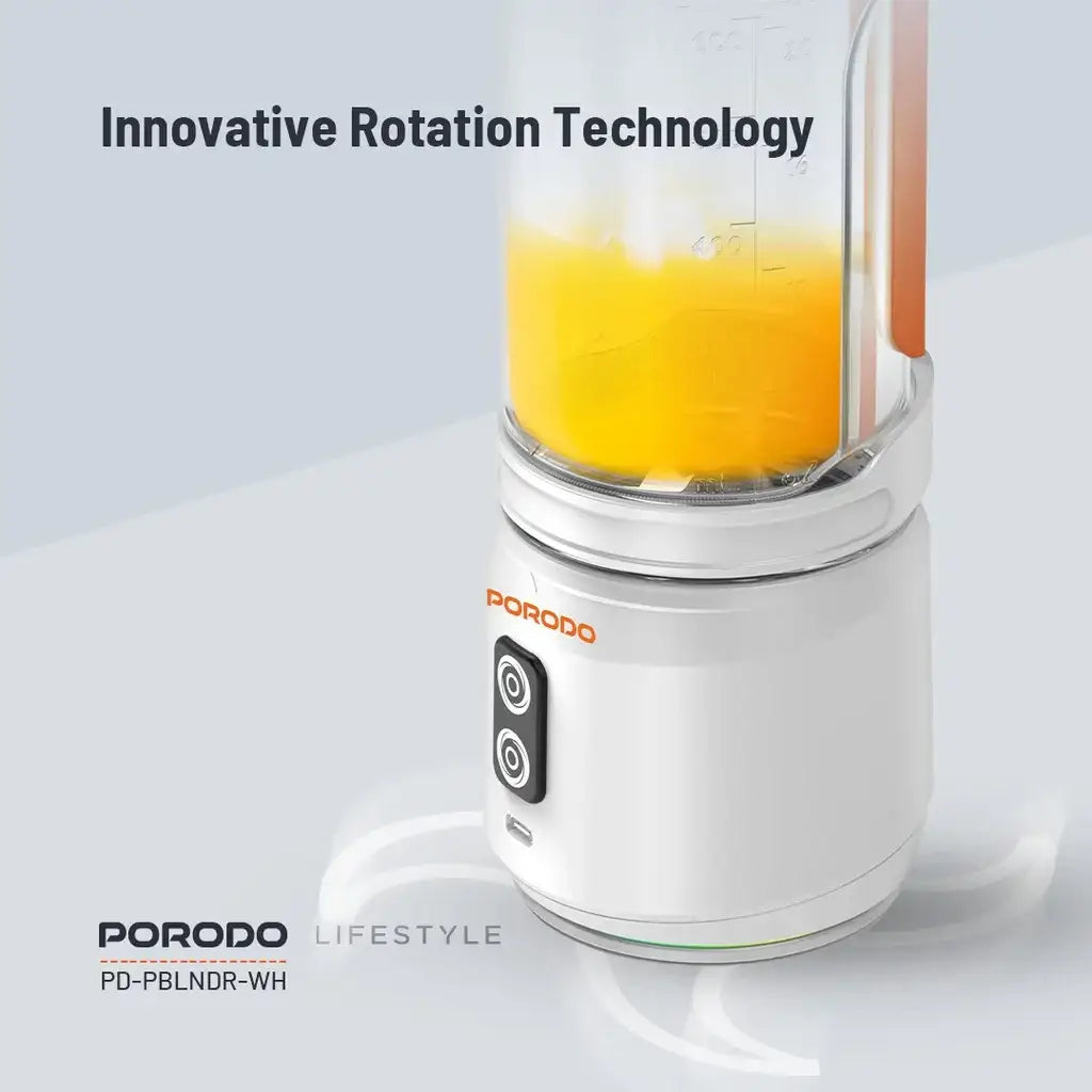 Porodo Lifestyle Dual Spin Clockwise & Reverse Portable Blender (PD-PBLNDR-WH) - GulfStore.com