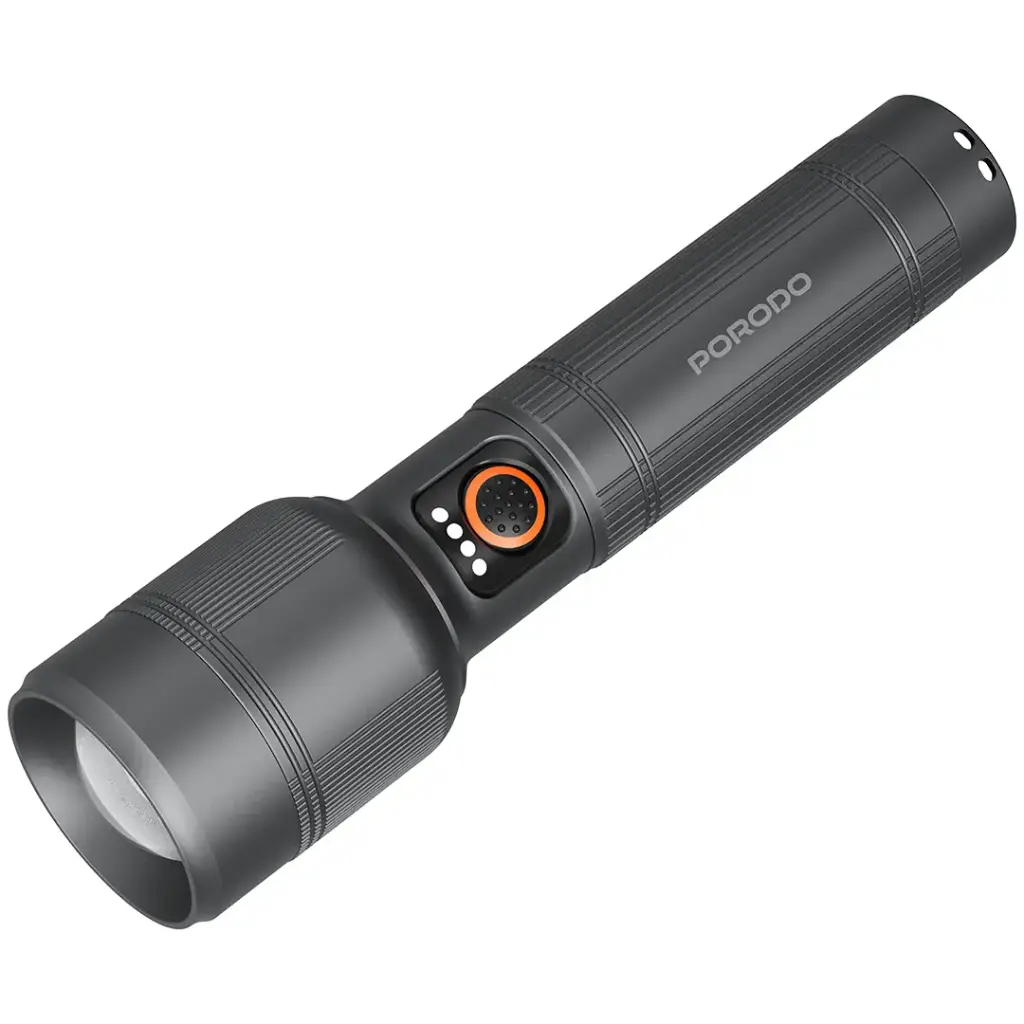 Porodo Lifestyle Lumalite 150 Rechargeable Flashlight - Gray