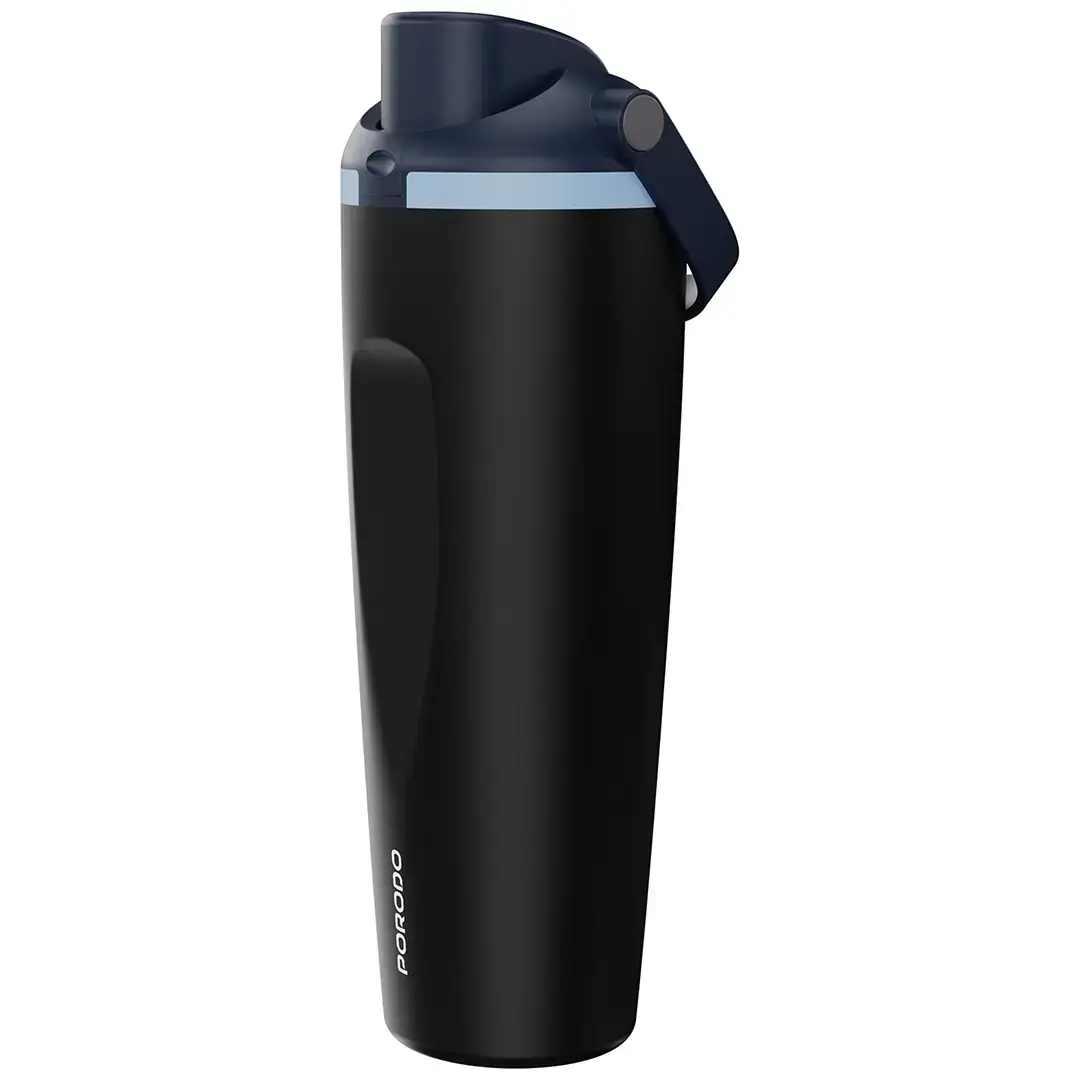 Porodo Lifestyle Stainless Steel Double Walled Bottle - Black
