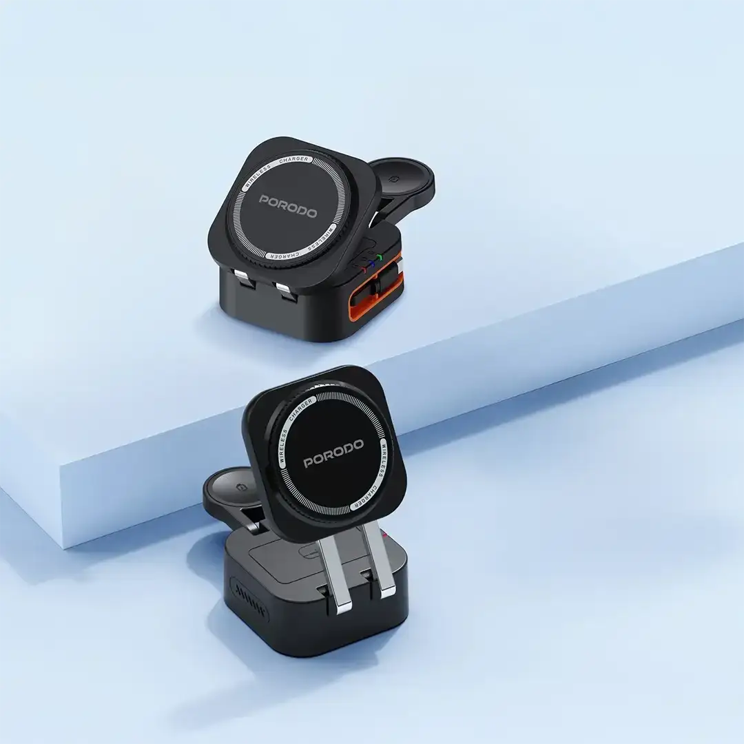 Porodo Pocket-Sized Folding Wireless Charger(PD-FWCH061-BK) - GulfStore.com