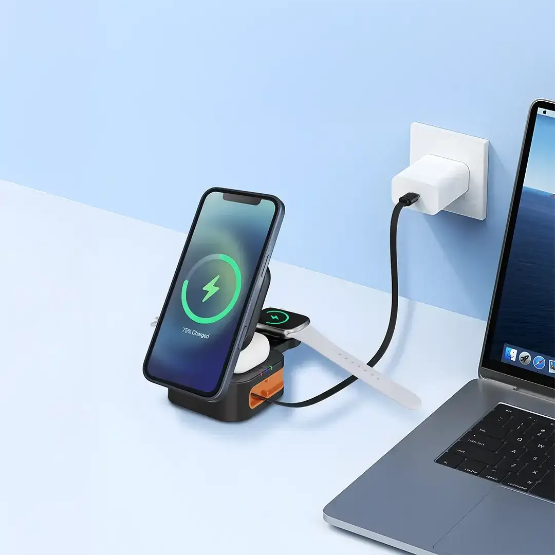 Porodo Pocket-Sized Folding Wireless Charger(PD-FWCH061-BK) - GulfStore.com