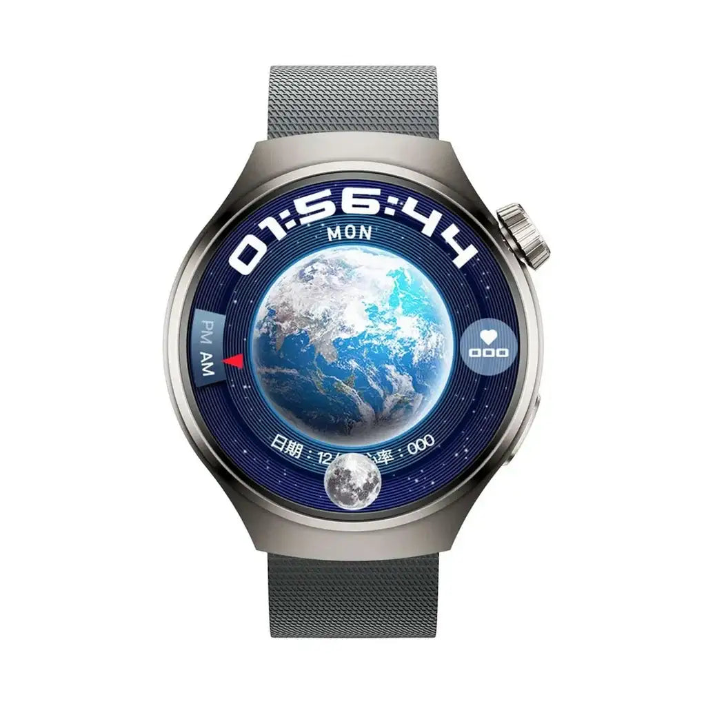 PD-SFERA-SL , Porodo Sfera Amoled Smart Watch - Silver - GulfStore.com