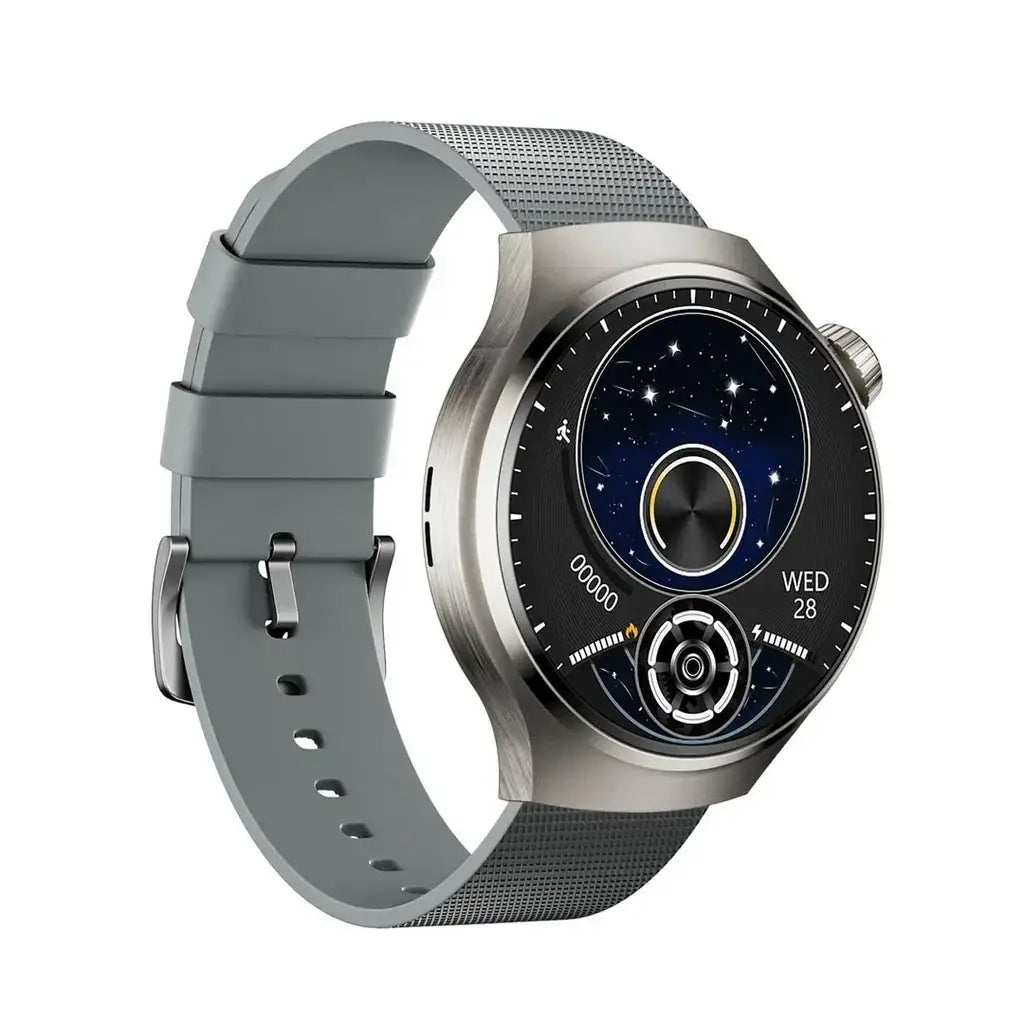 PD-SFERA-SL , Porodo Sfera Amoled Smart Watch - Silver - GulfStore.com