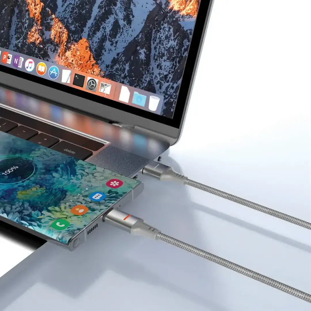 PD-CBL0027-GY-L Porodo Usb-A To Lightning Led Light Cable 1.2M-Grey - GulfStore.com