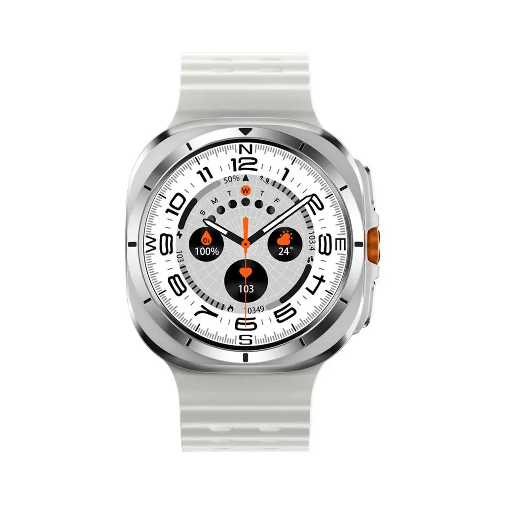 PD-LFST011-SL , Porodo Voyager Smart Watch - Silver - GulfStore.com