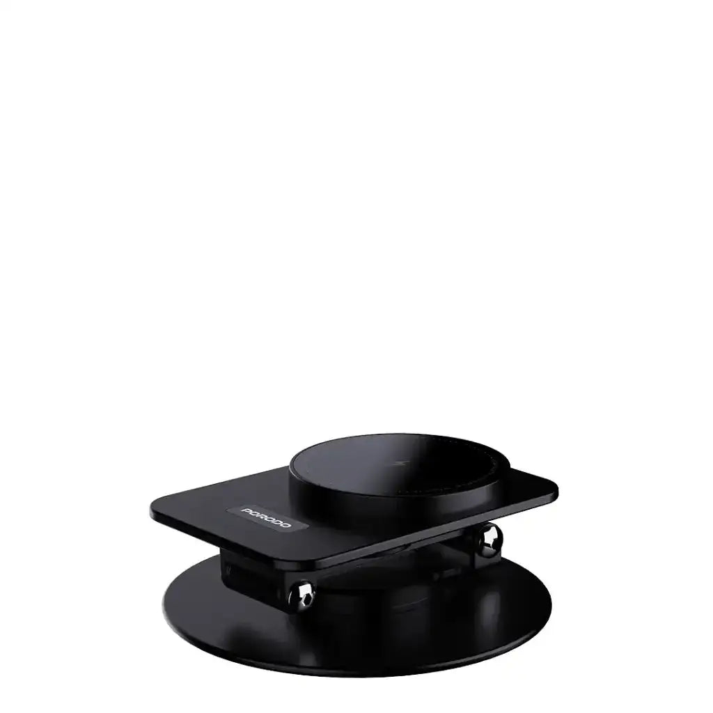 Porodo Wireless Charging Rotating Stand - Black ( PD-FWCH035-BK) - GulfStore.com