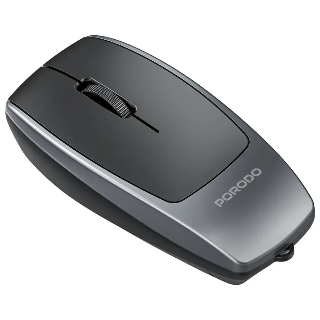 PDM109SL | Porodo Wireless Mouse 1600DPI with Card Reader | Silver