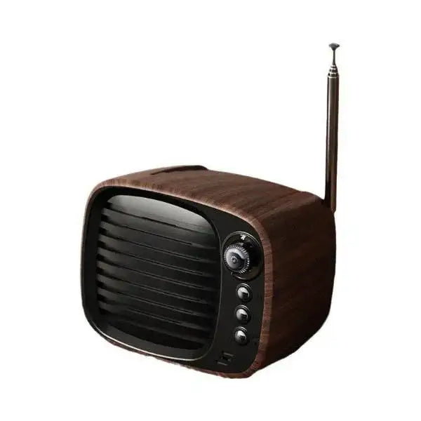 JY-81 مكبر صوت لاسلكي ليدور ميني خشب 5 وات*1 , بني