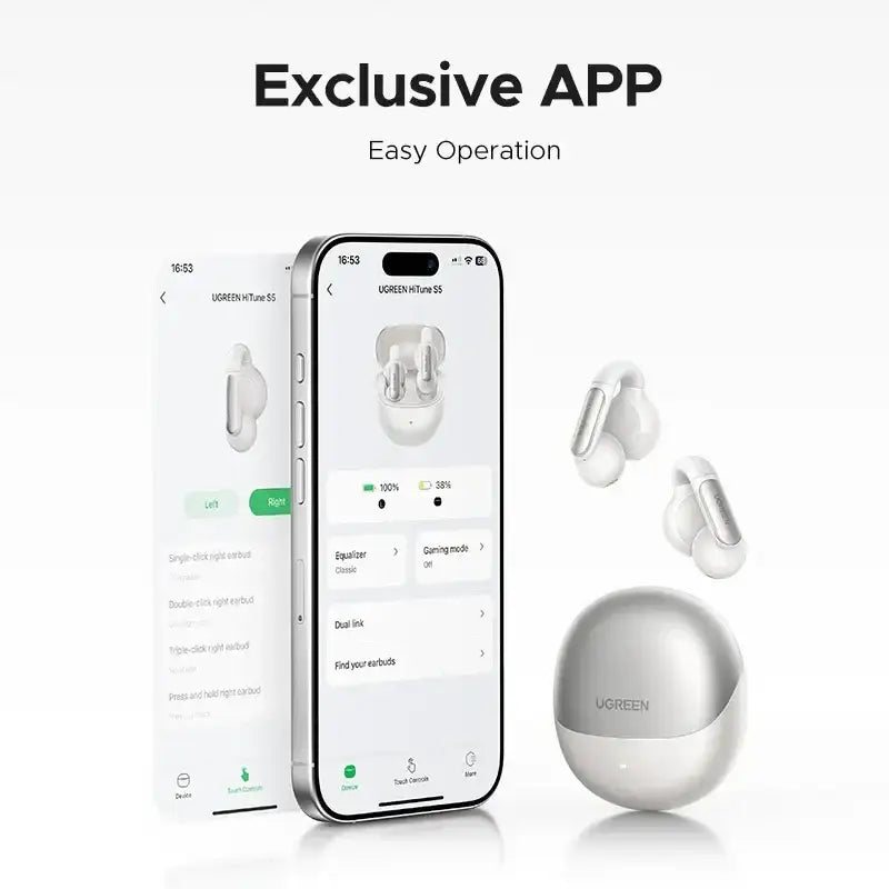 WS210 | UGREEN | HiTune S5 True Wireless Earbuds Black | 45760 - GulfStore.com