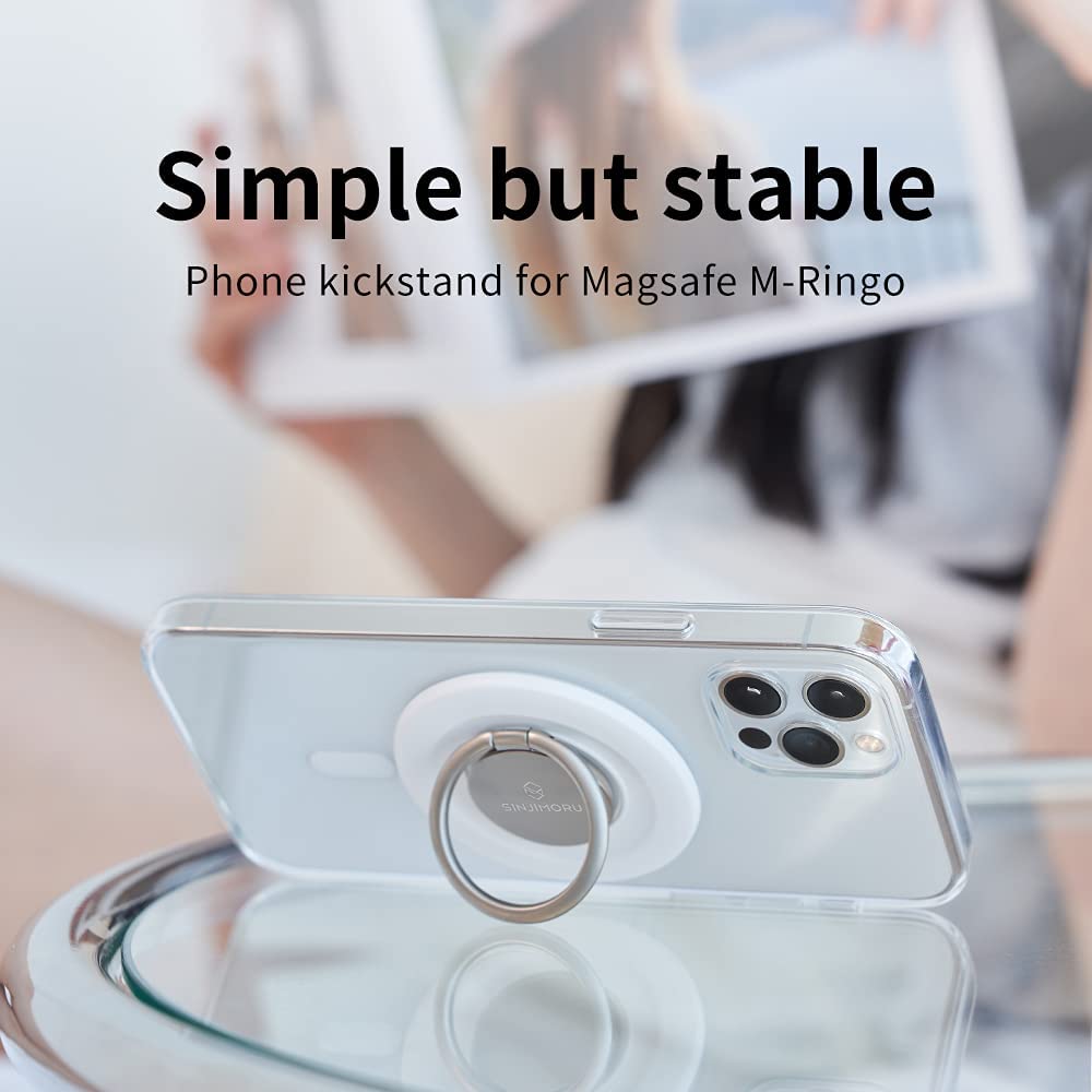Sinjimoru M-Ringo Magnetic Phone Ring Holder for Apple MagSafe Case , Metallic Black , SMA-RING-MINI-MB-US - GulfStore.com