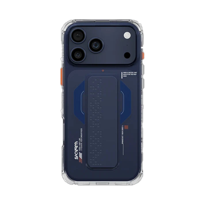 SKINARMA IPHONE 17 PRO MAX HAXA (MAG-CHARGE + GRIP-STAND) - Blue