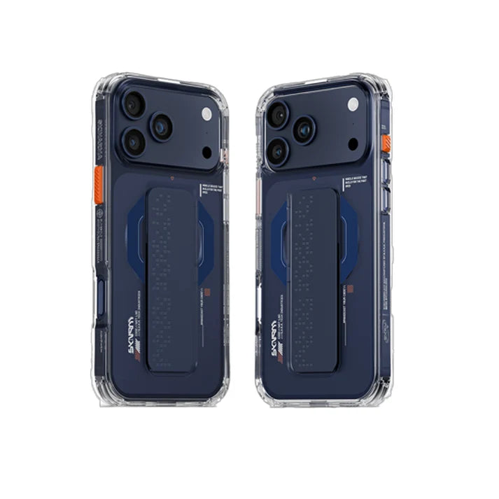 SKINARMA IPHONE 17 PRO MAX HAXA (MAG-CHARGE + GRIP-STAND) - Blue
