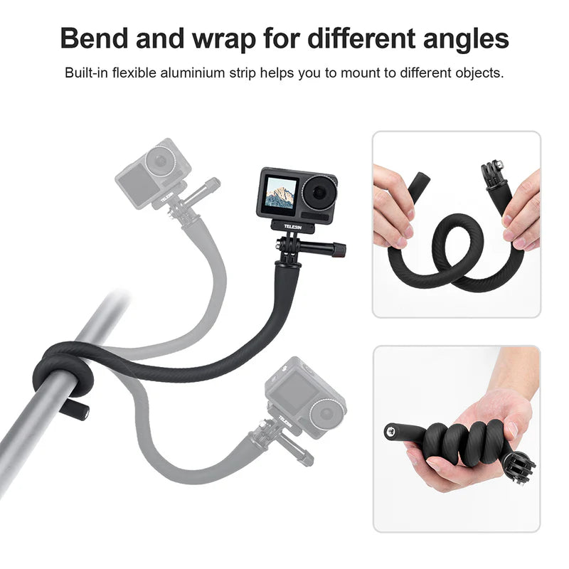 TELESIN Flexible Mount For Action Cameras/Phones