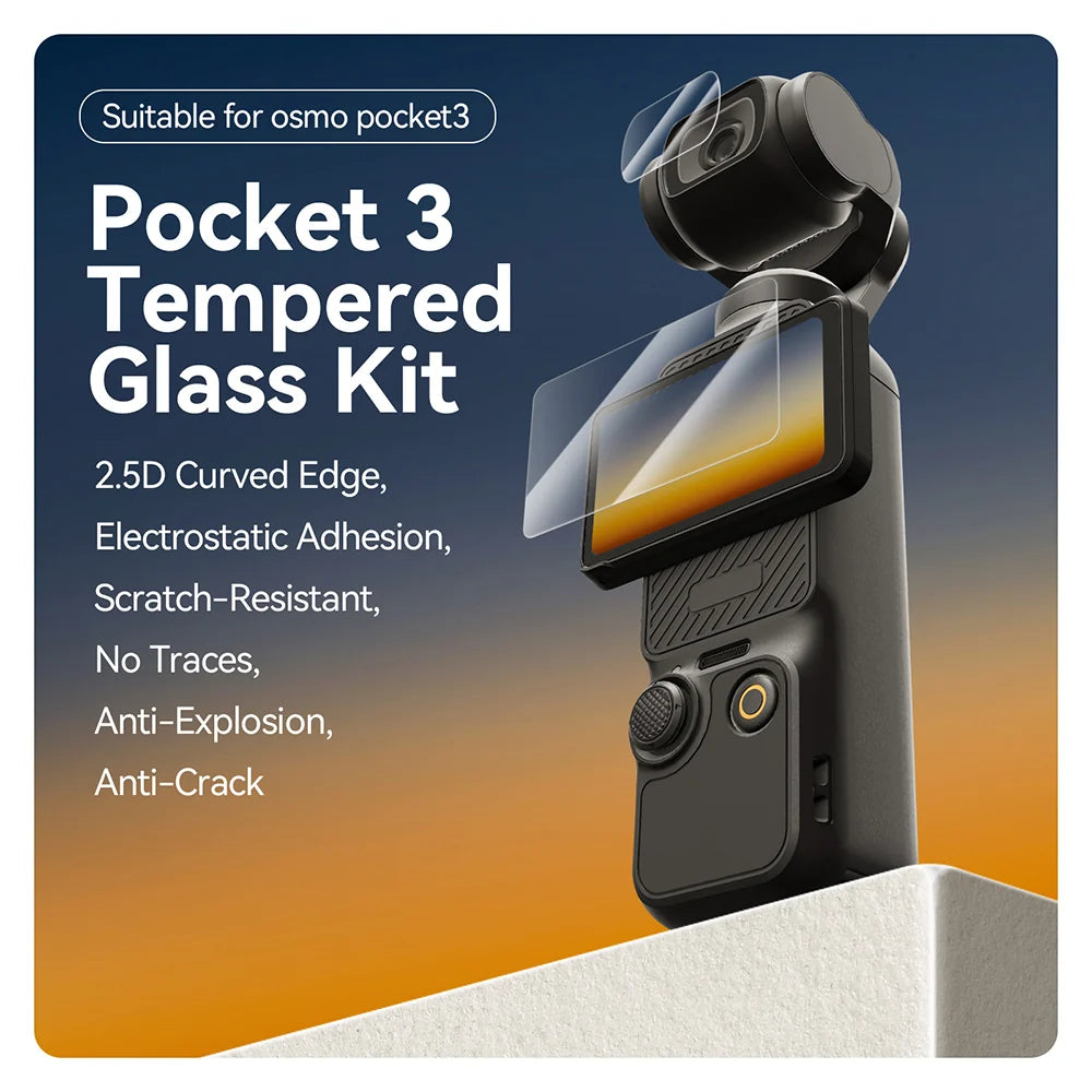 Telesin AR Screen Protector for Pocket 4P with positioning fram