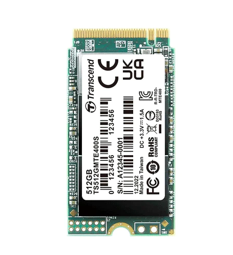 Transcend PCIe 400S - 512 GB / M.2 2242 / 200 TBW / SSD (Solid State Drive)