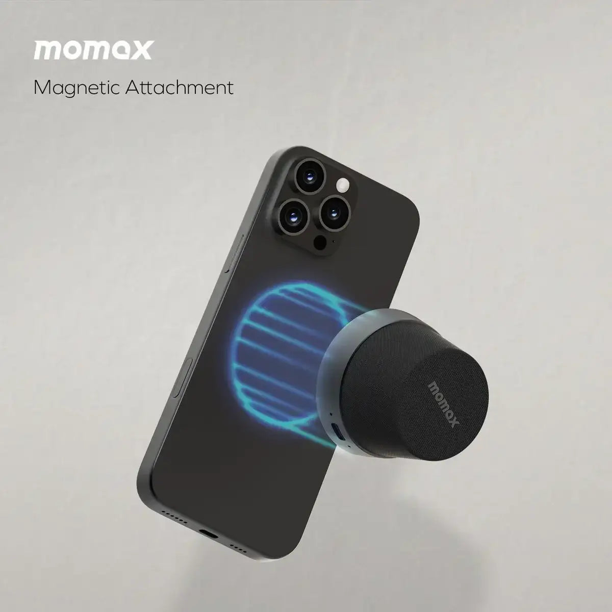 BS6HKD , 1-Vibe Go Magnetic Wireless speaker (Black) - GulfStore.com