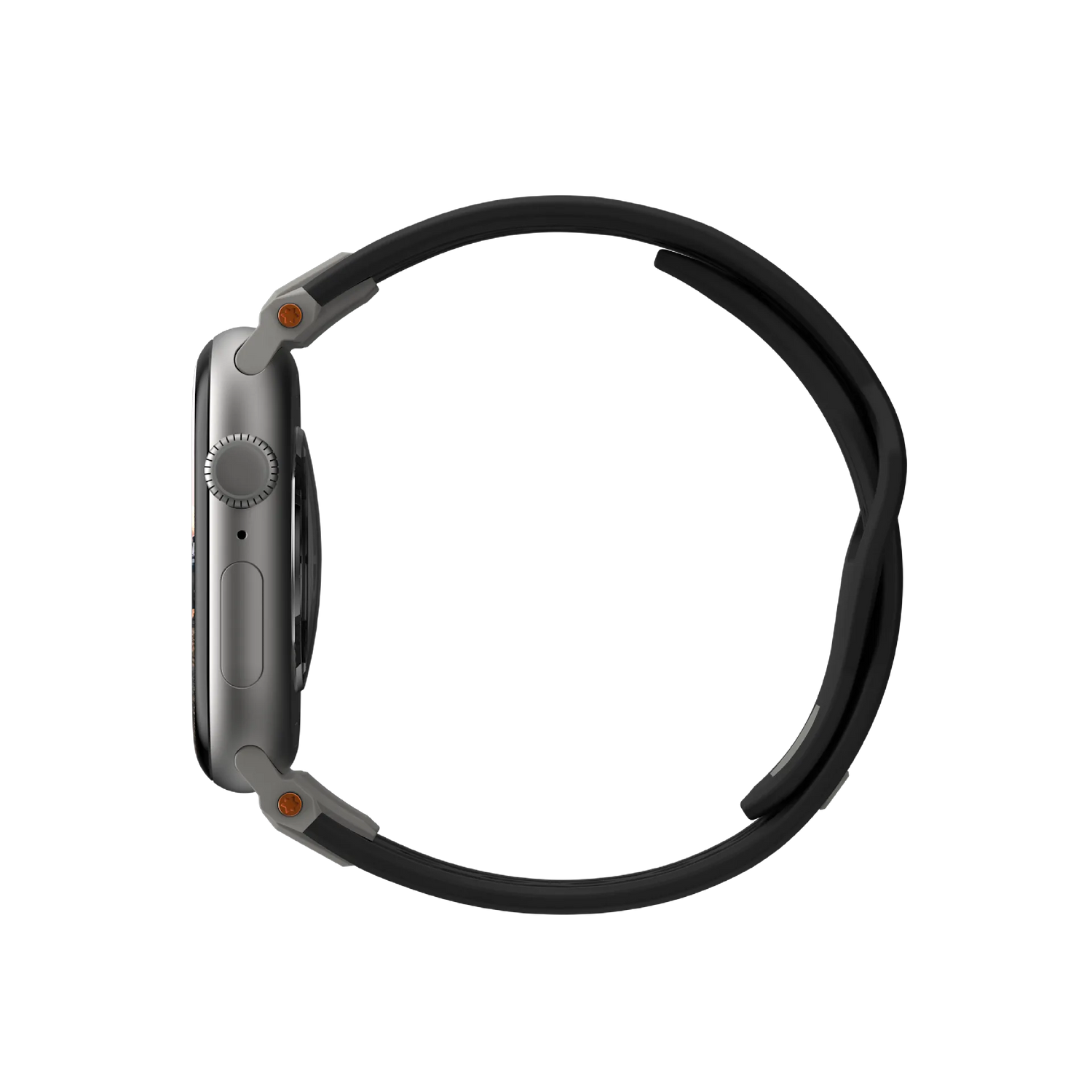 UAG | 194158114037 | UAG Apple Watch 49/45/44/42 Monarch Strap - Black/Titanium