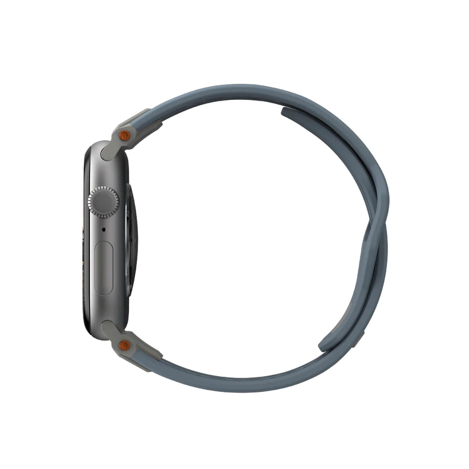 UAG | 194158114136 | UAG Apple Watch 49/45/44/42 Monarch Strap Cloud Blue/Titanium