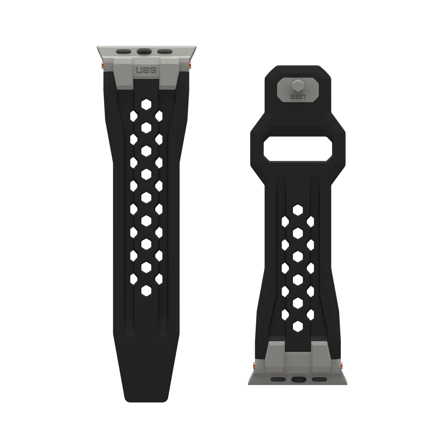 UAG | 194158114037 | UAG Apple Watch 49/45/44/42 Monarch Strap - Black/Titanium