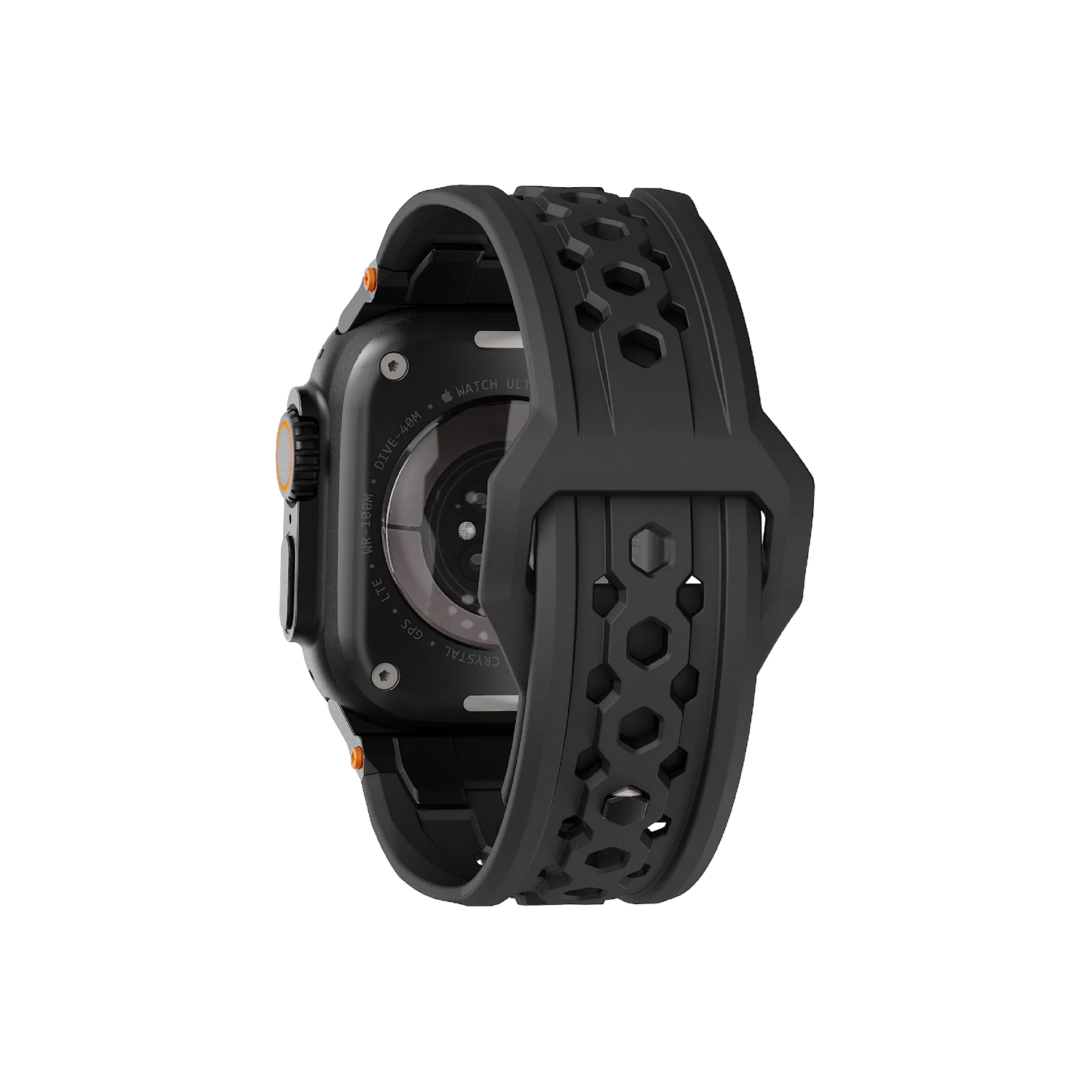 UAG | 194158117236 | UAG Apple Watch 49/45/44/42 Monarch Strap - Black/Black Titanium