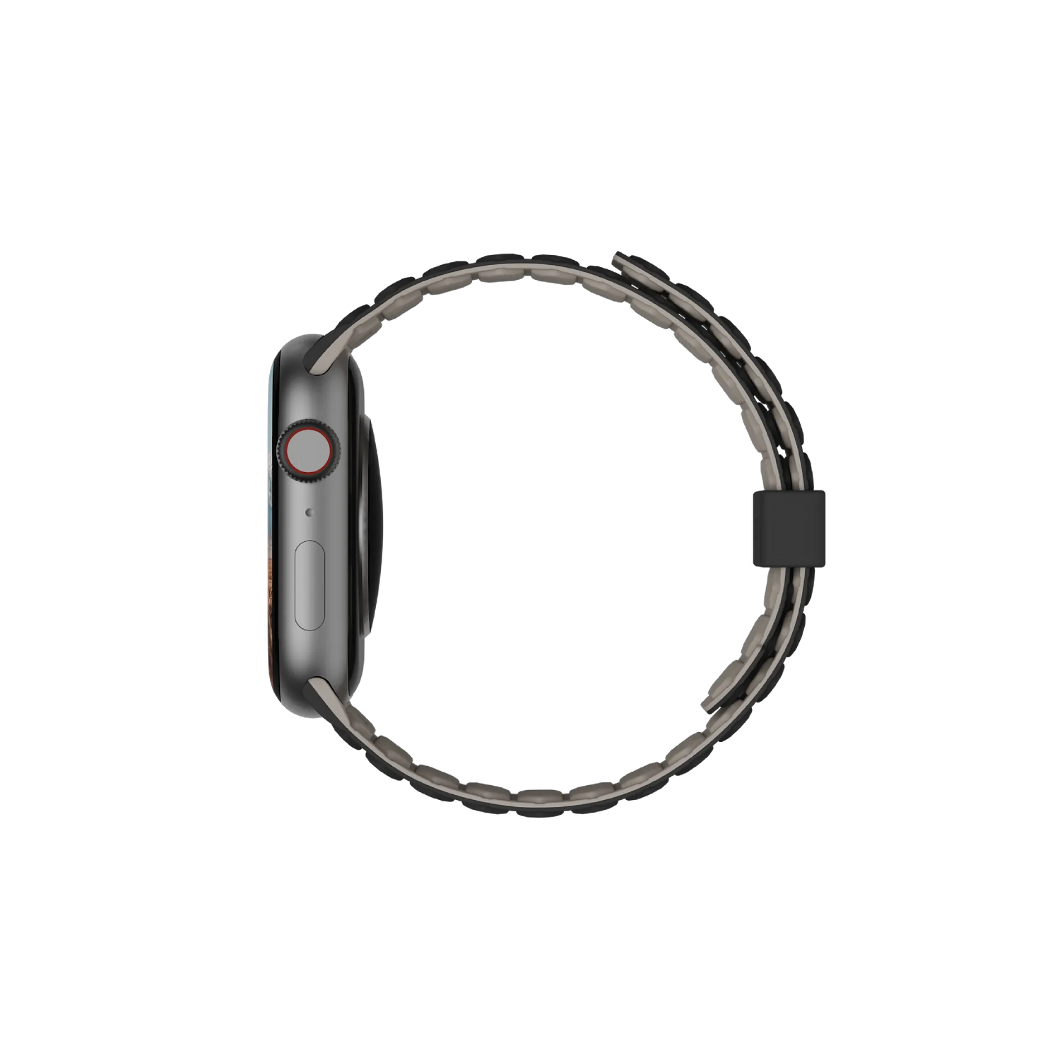 UAG | 194161114036 | UAG Apple Watch Pathfinder Strap 49mm/45mm/44mm/42mm - Black/Titanium