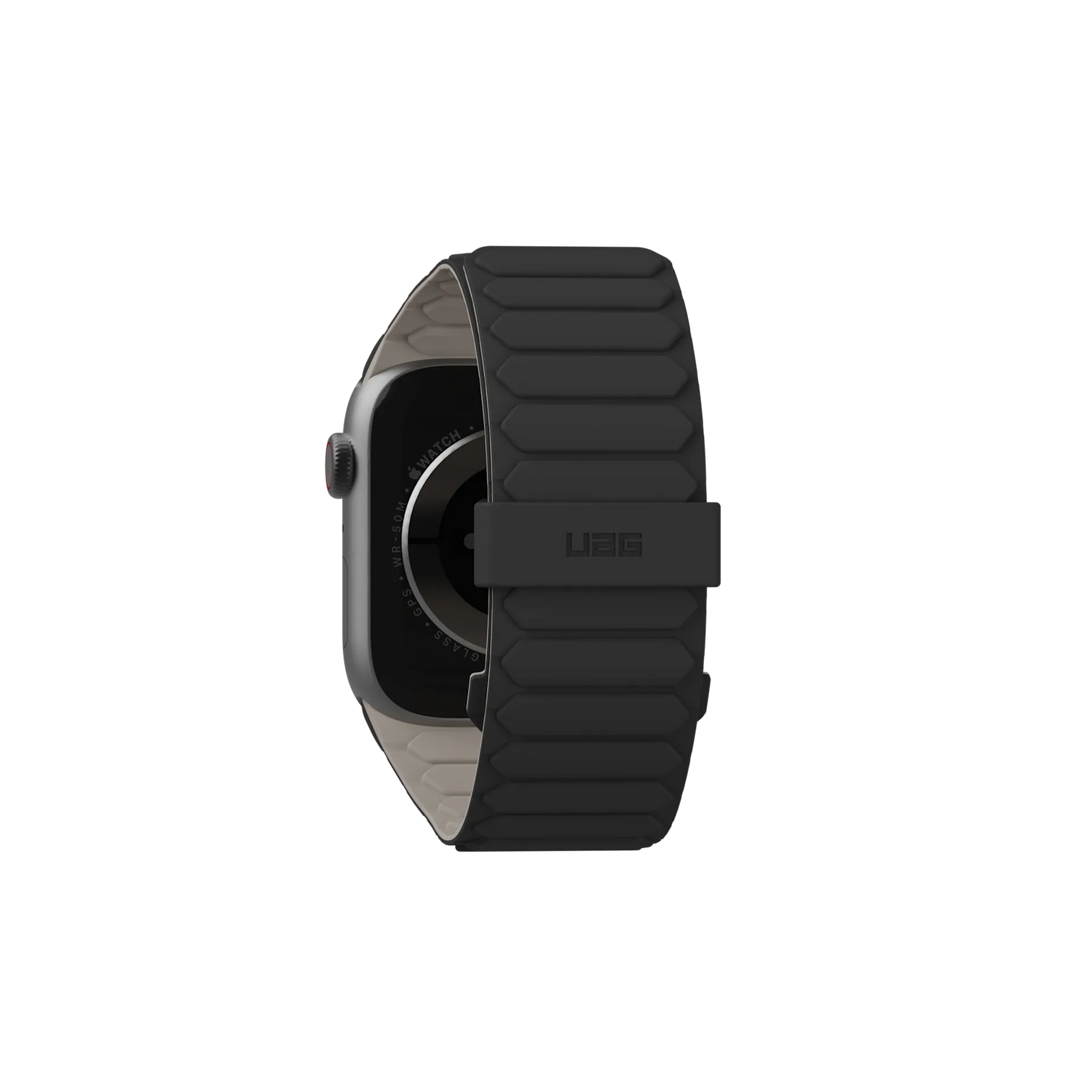 UAG | 194161114036 | UAG Apple Watch Pathfinder Strap 49mm/45mm/44mm/42mm - Black/Titanium