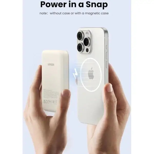 PB561 | UGREEN | 10000mAh PD-20W Magnetic Wireless15W Power Bank Beige PB561 | 25208 - GulfStore.com