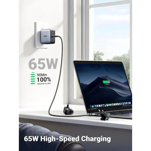 CD296 | UGREEN | GaN 65W Fast Charger (3-Port) CD296 | 90409