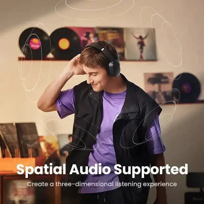 HP203 | UGREEN | سماعات HiTune Max5c الهجينة بخاصية إلغاء الضوضاء النشطة - أسود | 35757