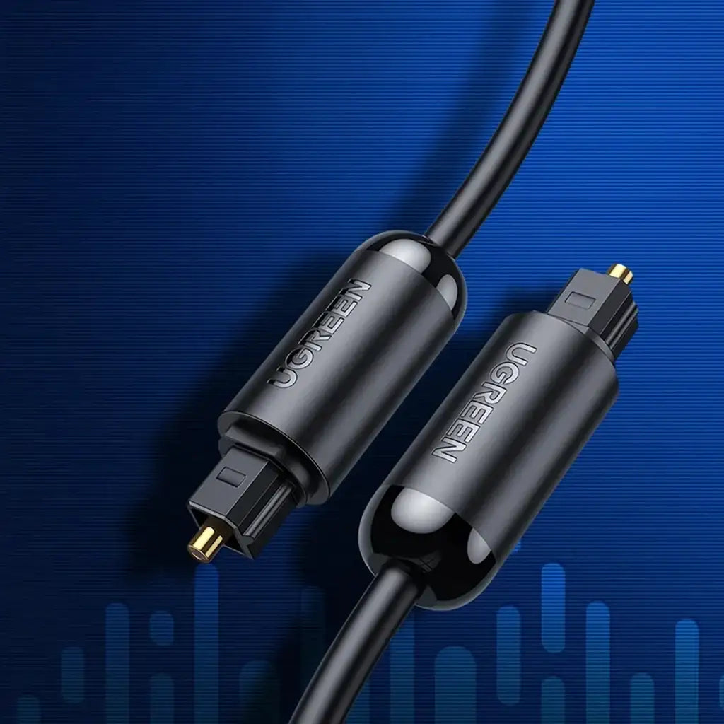 AV122 | UGREEN | Toslink Optical Audio Cable 2m (Black) | 70892 - GulfStore.com