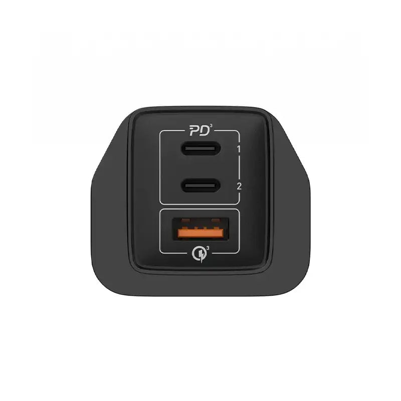 Momax ONEPLUG 67W 3-Port GaN Charger (Black) - UM30UKD - GulfStore.com