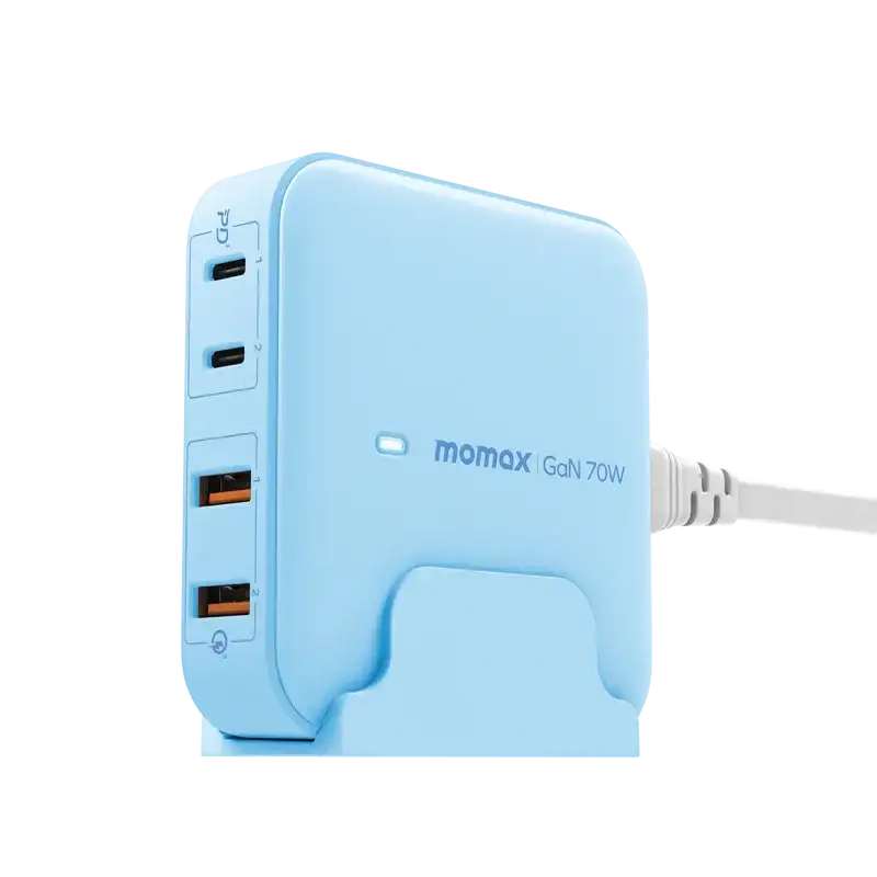 UM50UKB , One Plug 70W 4-Port Desktop Charger (UK) (Blue) - GulfStore.com