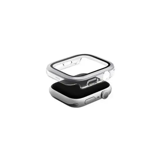 UNIQ VOUTE WATCH CASE WITH TEMPERED GLASS SCREEN 46MM - SILVER (SILVER) - GulfStore.com