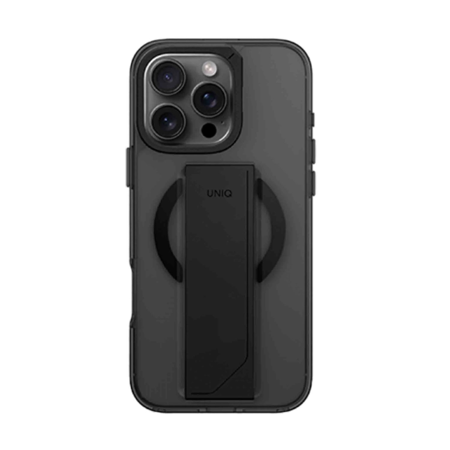 UNIQ | Hybrid Heldro Max Magsafe Case With Camera Stand For Iphone 16 Pro | Vapour Smoke