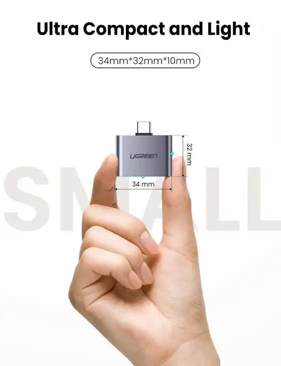 UGREEN Converter USB C to 3.5mm Headphone and Charger Adapter Type C - GulfStore.com