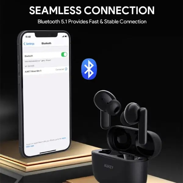 AUKEY EP-M1S True Wireless Earbuds Mini S - Black - GulfStore.com