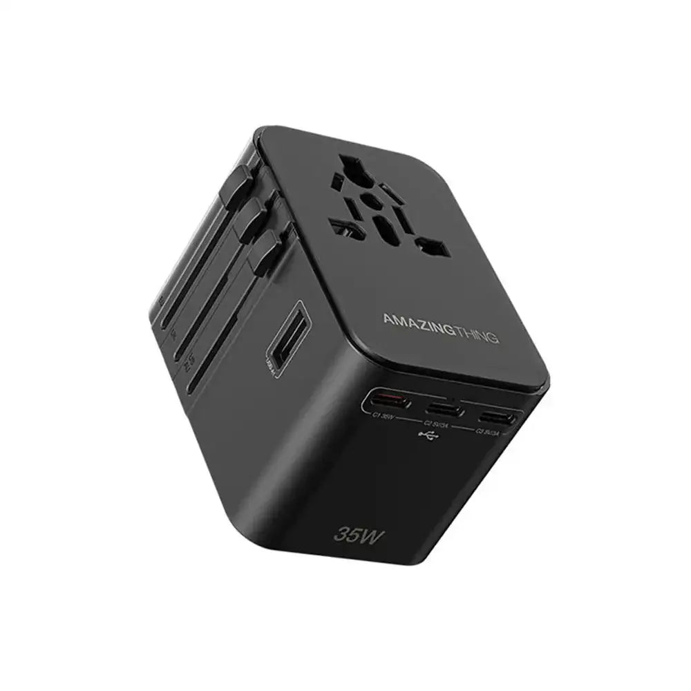 AMAZINGTHING | Explorer PD 35W 5 Ports 2A+3C Travel Charger | Black - GulfStore.com