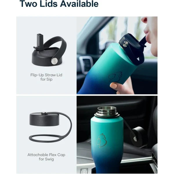 Buzio Trophy Series Water Bottle for Car 1.2L - Caribbean Blue