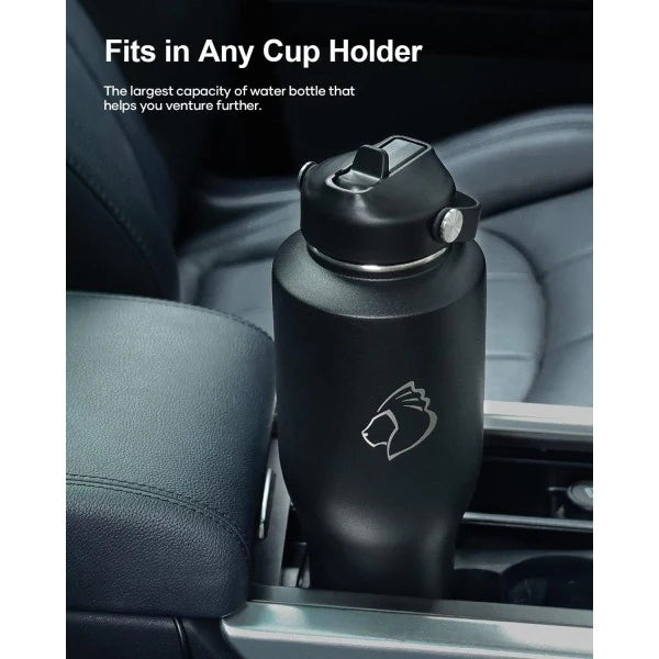 Buzio Trophy Series Water Bottle for Car 1.2L - Black