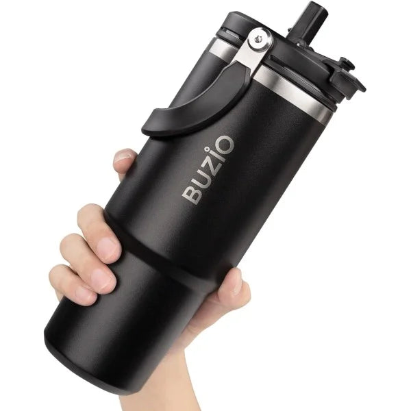Buzio Swing Series Insulated Tumbler 1.2L - Black