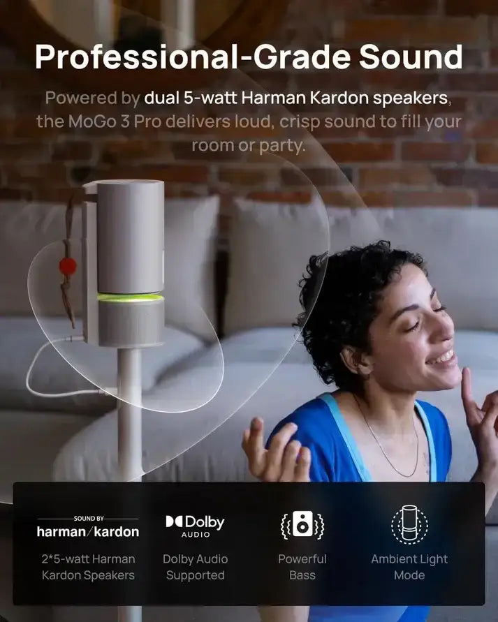 XGIMI Google TV portable cinema Type-C charge, 1080P 450 ISO LumensPowerBase Stand - GulfStore.com