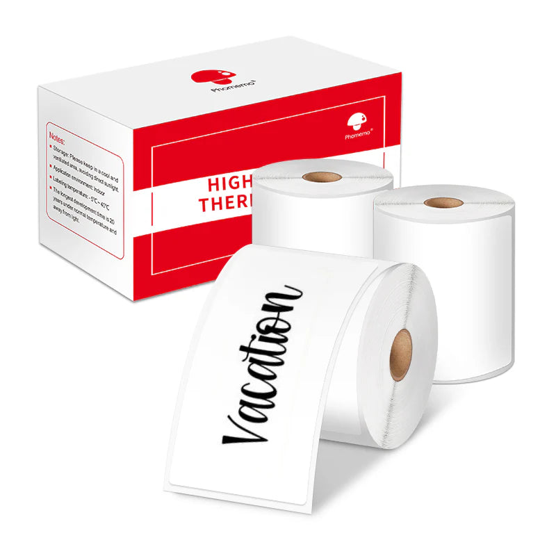 XP4580-100 | Phomemo Square Label | 45*80mm | 100 Labels | White