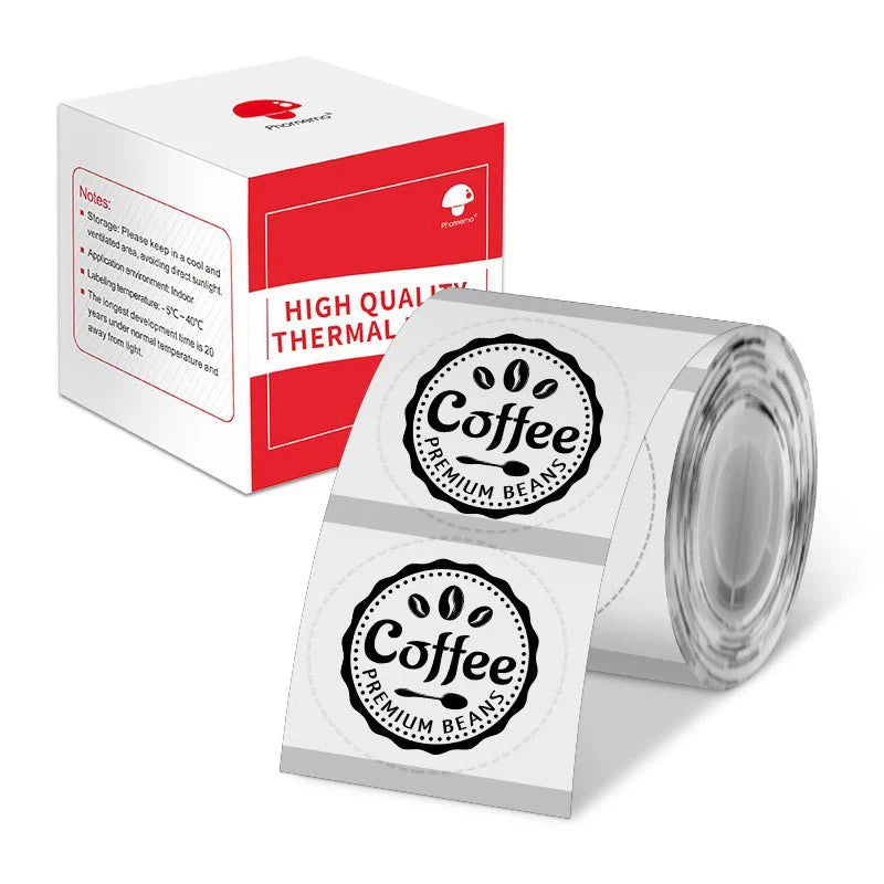 XY7070-110TT | Phomemo Round Label | 70*70mm | 110 Labels