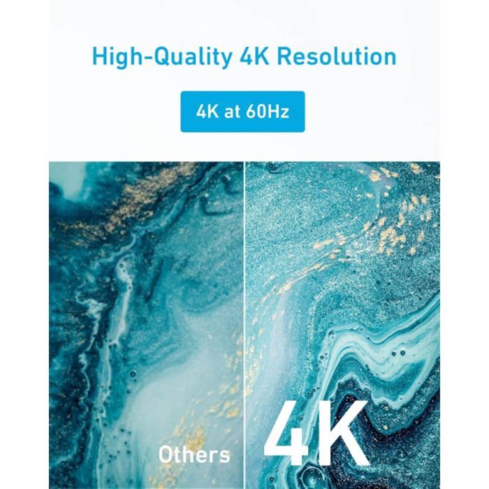 A8744011 | كابل أنكر من HDMI إلى HDMI | 10 قدم/3 متر | 8K | أسود